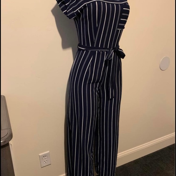 Monteau Navy Blue Jump Suite Size Small - Picture 2 of 6